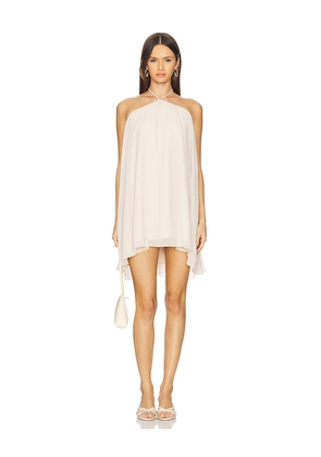 MORE TO COME Jasmina Halter Mini Dress in Cream. Size M. Also in S, XS.