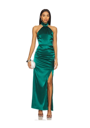 MORE TO COME Darcey Maxi Dress in Dark Green. Size M. Also in L, S, XL, XS, XXS.