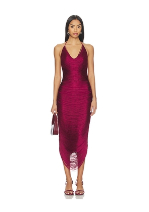 NBD Feya Maxi Dress in Burgundy. Size M. Also in S, XS, XXS.