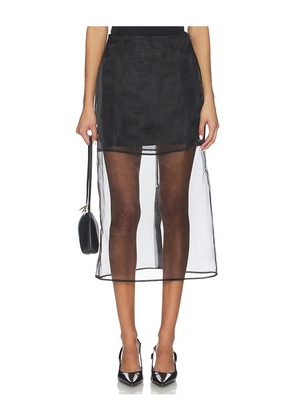 L'Academie by Marianna Blaire Midi Skirt in Black. Size M. Also in XXS, XS, S.