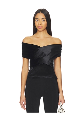 Lovers and Friends Natalia Velvet Top in Black. Size M. Also in XS, XXS, S, L, XL.