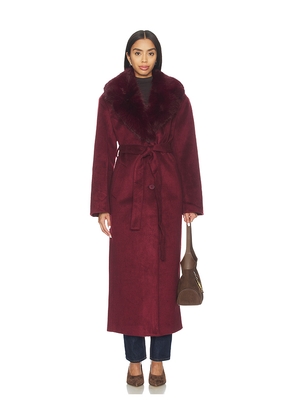 LAMARQUE x REVOLVE Tillie Coat in Burgundy. Size M. Also in L, S, XS.
