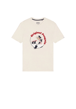Original Penguin Graphic Tee in Cream. Size M. Also in S, L, XL/1X.