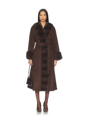 LPA Mara Coat in Chocolate. Size M. Also in S, XL.