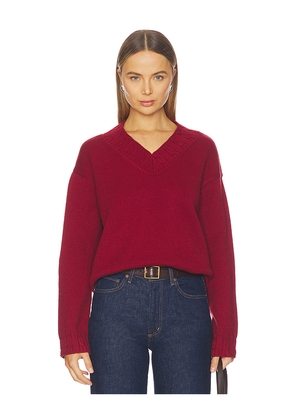Lovers and Friends Haisley V Neck Sweater in Red. Size M. Also in XS, XXS, S, L, XL.