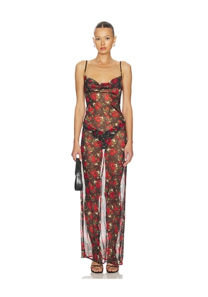 One Teaspoon Jagger Flower Slip Dress in Red. Size M. Also in XXS, XS, S, L.