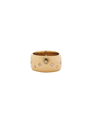 MIRANDA FRYE Celeste Ring in Metallic Gold. Size 6. Also in 5.