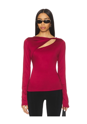NIA San Vicente Top in Red. Size M. Also in S, XS.