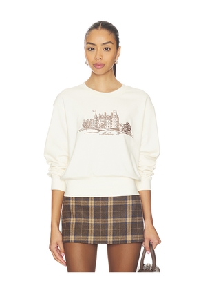 Malbon Golf Abbey Sweatshirt in Ivory. Size S. Also in M, XL, XS.