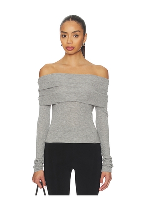 NIA Islay Top in Grey. Size M. Also in S, XL.