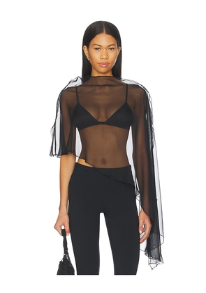 Nonchalant Label Patrice Poncho Top in Black. Size S. Also in M, XS.