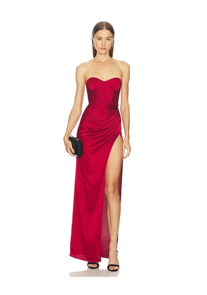 Michael Costello x REVOLVE Batida Gown in Red. Size M. Also in S, L, XL.