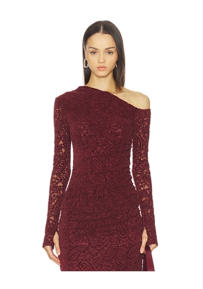 NIA Cleo Top in Burgundy. Size S. Also in XS, M.