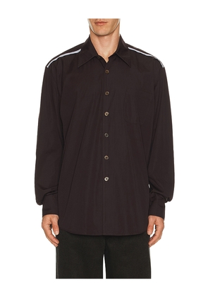 Our Legacy Above Shirt in Chocolate. Size 48. Also in 46, 50, 52.