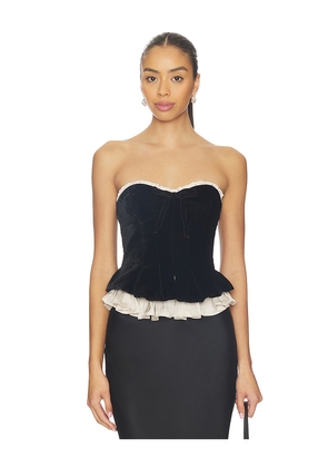 LPA Lauretta Corset Top in Black. Size M. Also in L, S, XL, XS.