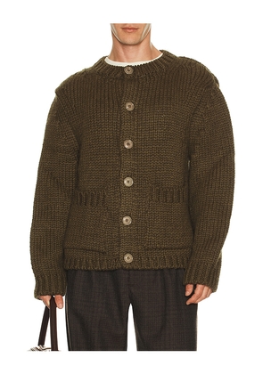 Our Legacy Over Cardigan in Green. Size 50. Also in 46.
