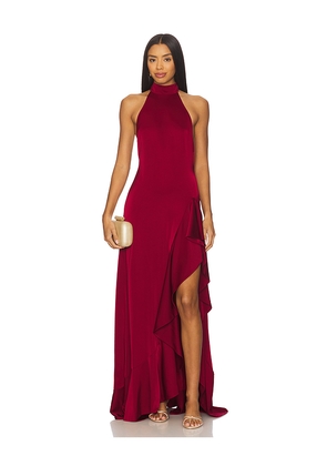 NBD The Avani Gown in Burgundy. Size M. Also in XXS, XS, S, L, XL.