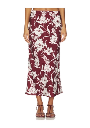 MINKPINK Freda Slip Skirt in Wine. Size M. Also in S.