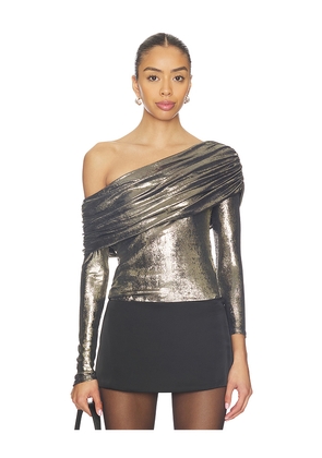 Lovers and Friends Jazz Top in Metallic Gold. Size S. Also in XXS, XS, M, XL.