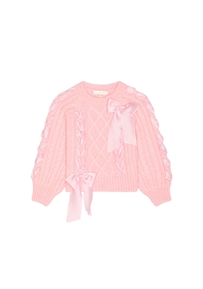 LoveShackFancy Tween Doria Pullover in White. Size M. Also in L, S.