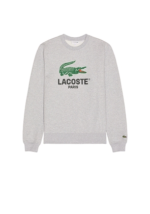 Lacoste Classic Fit Sweatshirt in Grey. Size 4. Also in 3, 5, 6.