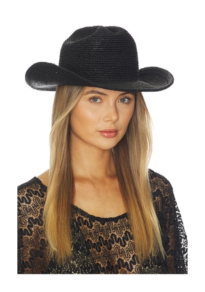 Lack of Color Raffia Cowboy Hat in Black. Size 57. Also in 55, 59.