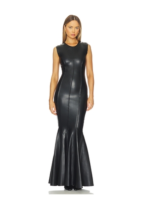 Norma Kamali Sleeveless Grace Fishtail Gown in Black. Size S. Also in XXS, XS, M.