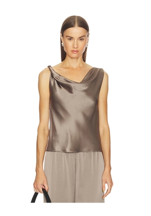 LESET Barb Shell Top in Taupe. Size M. Also in XS, S, L.