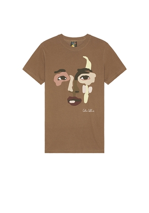 KidSuper Face Tee in Brown. Size S. Also in M.
