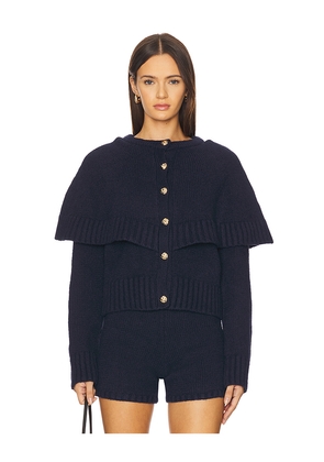 Line & Dot Reese Cape Cardigan in Navy. Size S. Also in M.