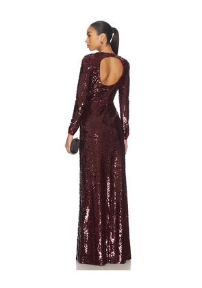 LIKELY Reese Gown in Burgundy. Size 10. Also in 2, 4, 6, 8.