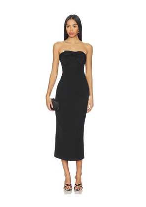 Line & Dot Elodie Midi Dress in Black. Size M. Also in S, XS.