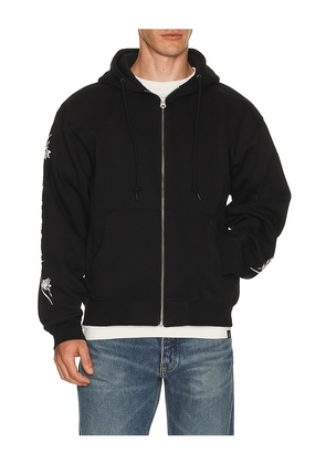 Obey Tribal Rose Zip Up Hoodie in Black. Size M. Also in S, L.