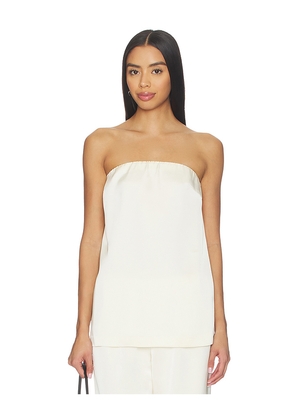Lovers and Friends Alette Satin Top in Ivory. Size M. Also in XS, XXS, S, L, XL.