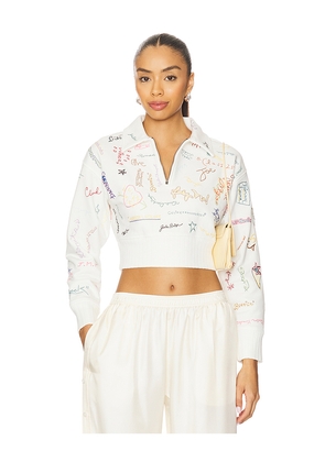 Kenzo Graduation Polo Pullover in Ivory. Size S. Also in XS.