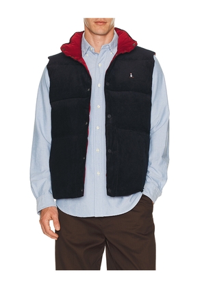 Original Penguin Reversible Corduroy Vest in Blue. Size M. Also in S, L.