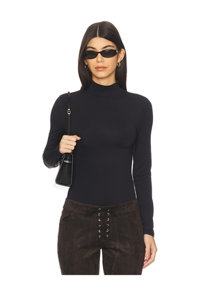 OW Collection Lexi Turtleneck Bodysuit in Black. Size M. Also in L, S.