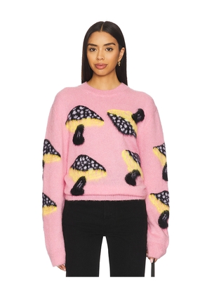 MSGM Fantasy Mushroom Sweater in Pink. Size M. Also in XS, S.
