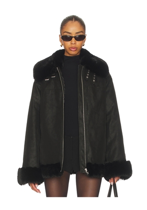 Lovers and Friends Helly Faux Leather Jacket in Black. Size M. Also in S, XXS, XS, XL.