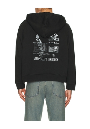 Midnight Rodeo Auto Full Zip Hoodie in Black. Size M. Also in S, L, XL/1X.