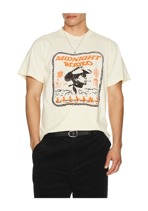 Midnight Rodeo Western Tee in Cream. Size M. Also in S, L, XL/1X, XXL/2X.