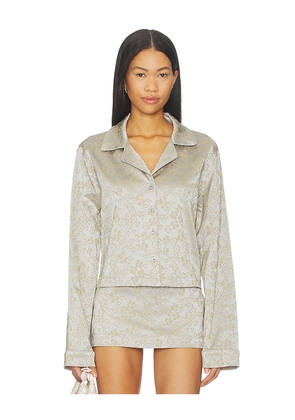 Milkwhite Shirt in Light Grey. Size M. Also in XS, S, L.