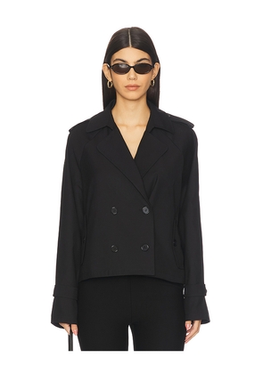 LIONESS x REVOLVE Cropped Trencherous Coat in Black. Size M. Also in L, S, XL, XS, XXS.