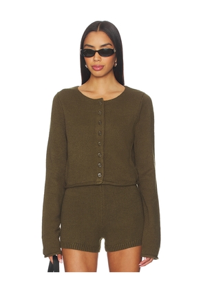 Nakedvice The Stormy Cardigan in Olive. Size M. Also in L, S.