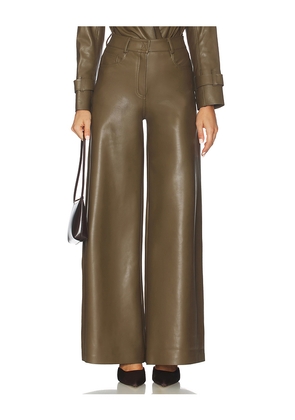 Norma Kamali Elephant Jean in Olive. Size M. Also in XXS, XS, S, L.