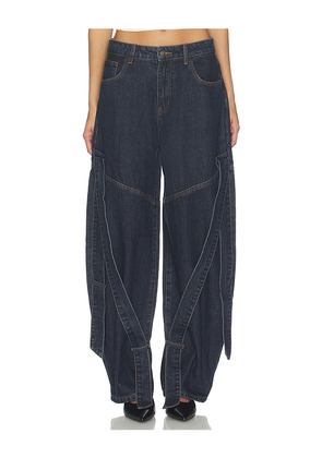 LIONESS Offshore Jeans in Blue. Size M. Also in XXS, XS, S, L.