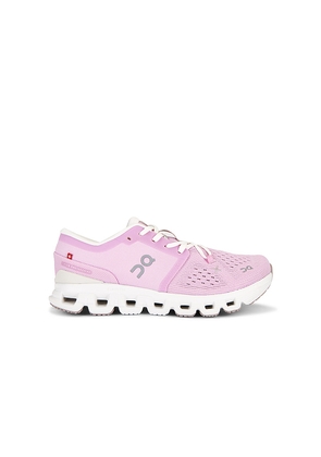 On Cloud X 4 Sneaker in Pink. Size 11. Also in 6, 6.5, 7, 7.5, 8, 8.5, 9, 10.