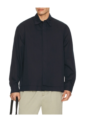 Le17Septembre Double Layered Cotton Shirt in Navy. Size 48. Also in 46.