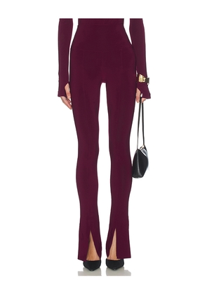 Norma Kamali x REVOLVE Spat Legging in Burgundy. Size M. Also in XS, S, L.