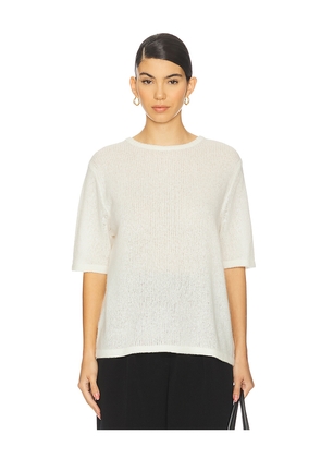 Lisa Yang Cecelia T-shirt in Cream. Size 2. Also in 1.
